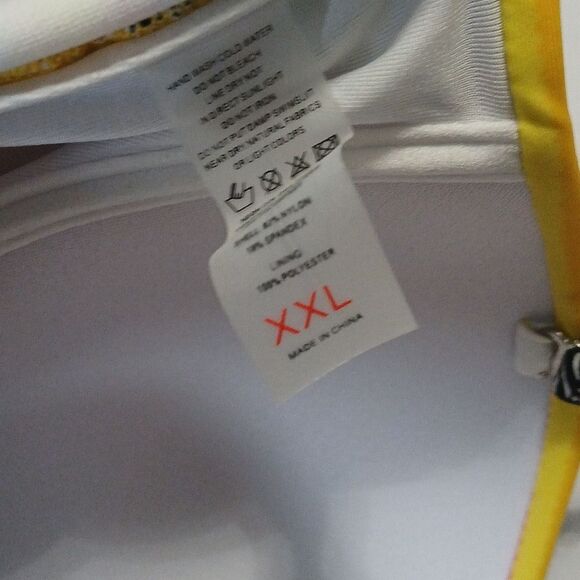 Push Up Twist Bandeau Bikini Set bright colorful beach cruise Sz XXL NWOT - Picture 5 of 9